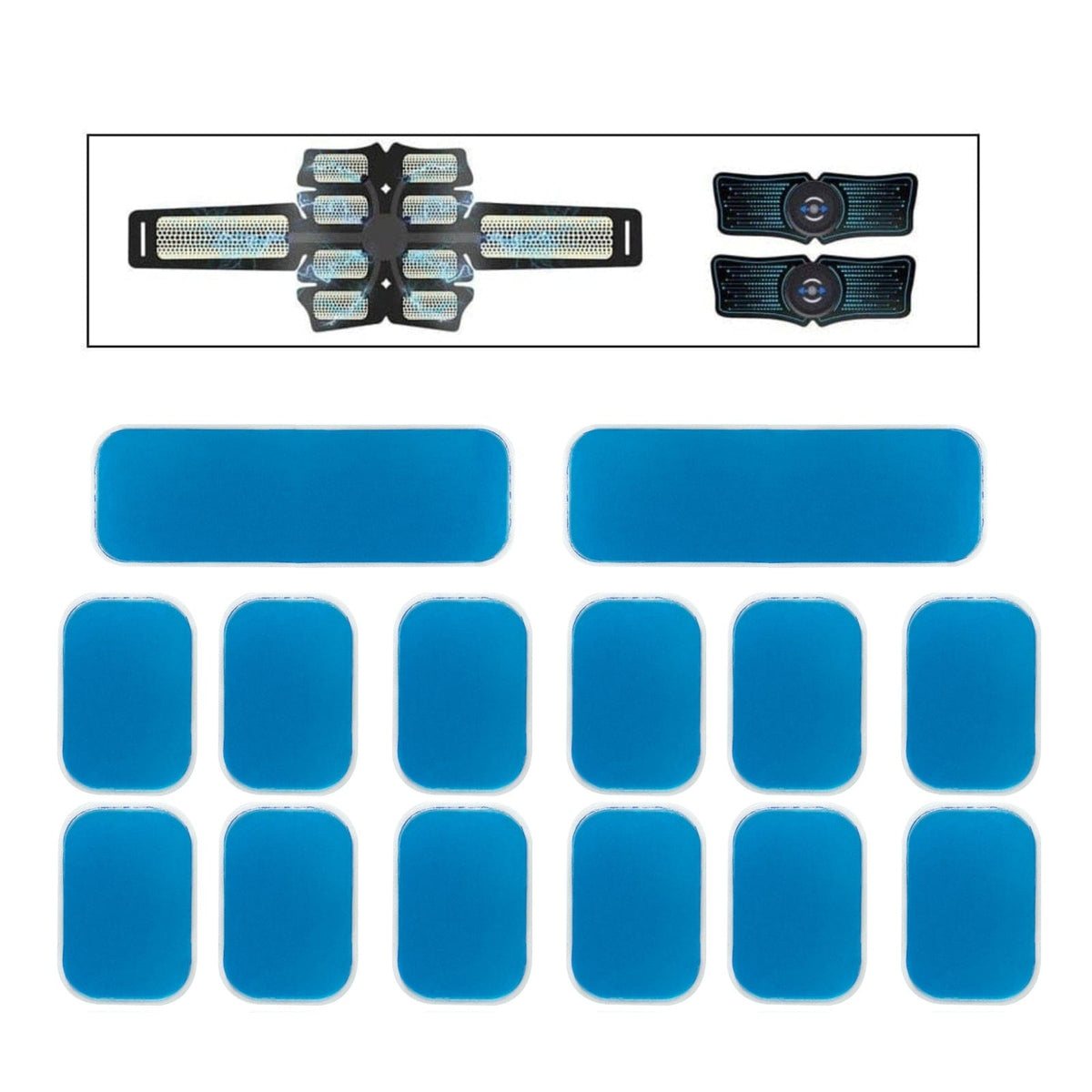 Flintronic 9 PCS Gel Pad pour Hip Muscle, Feuille Gel de Rechange de  Formateur E