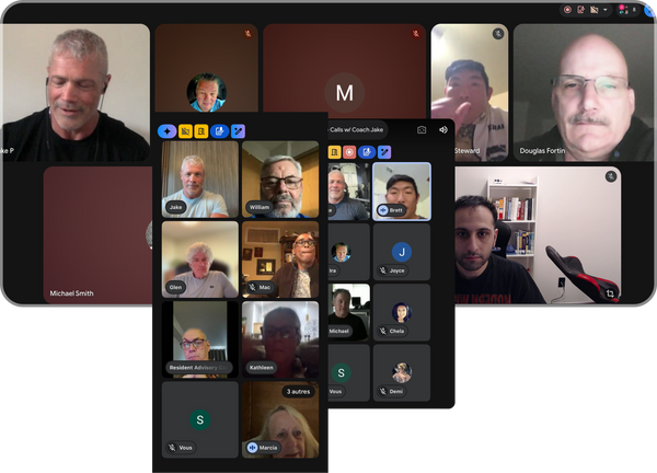 Weekly live Elite Club coaching call with members on video