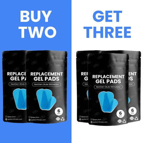 APE BORN BUY 2 & GET 1 FREE (MOST POPULAR) Glute Stimulator Replacement Gels (6pcs)