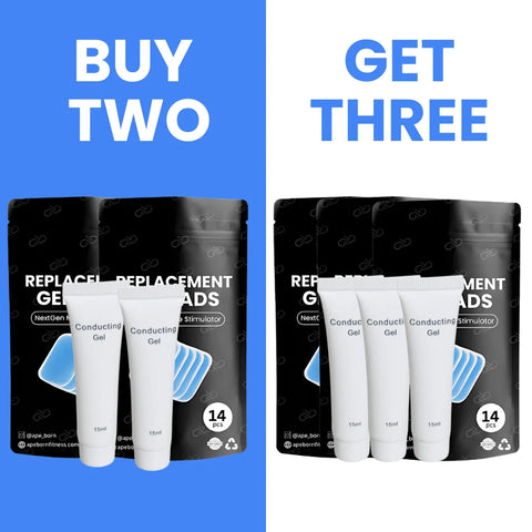 APE BORN BUY 2 GET 1 FREE Replacement Gel Pads & Conducting Gel