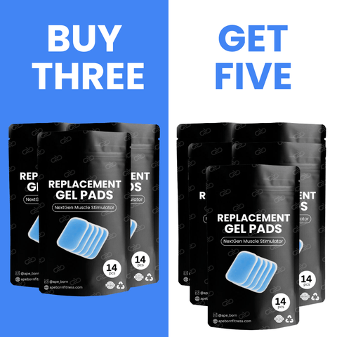 APE BORN Exercise & Fitness BUY 3 & GET 2 FREE (BEST DEAL) Replacement Gel Pads (14Pcs)