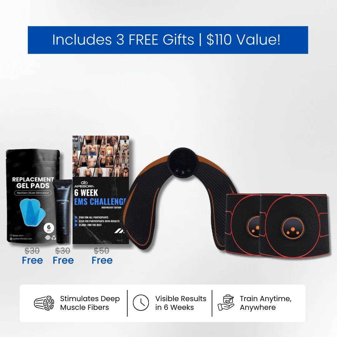 NextGen Sculpt & Lift Kit – EMS Sculpting Glute Stimulator for Glute Strength and Growth by Ape Born Fitness