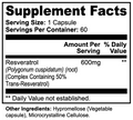 APE BORN Specialty Supplements Resveratrol 50% 600mg