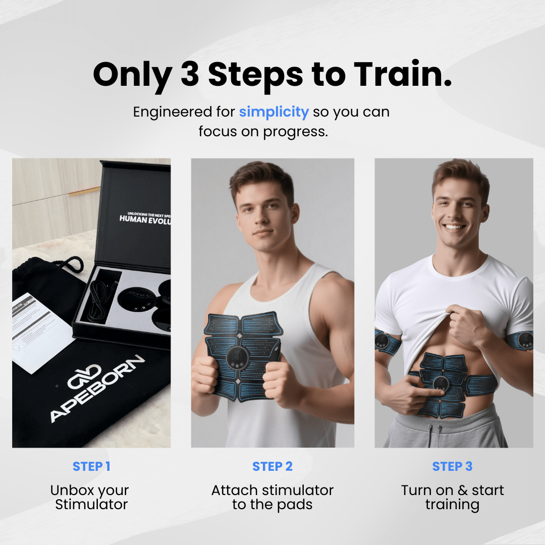 APE BORN Sporting Goods NextGen Muscle Stimulator Transformation Kit (Special Offer)