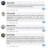 NextGen Ultra EMS muscle stimulator customer testimonials
